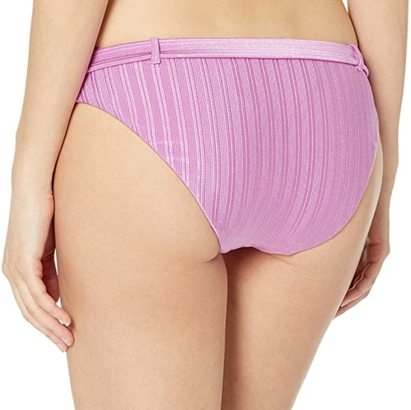 Bikini Lab Belted Hipster Bikini Bottom Ribbed NWT - Picture 4 of 5